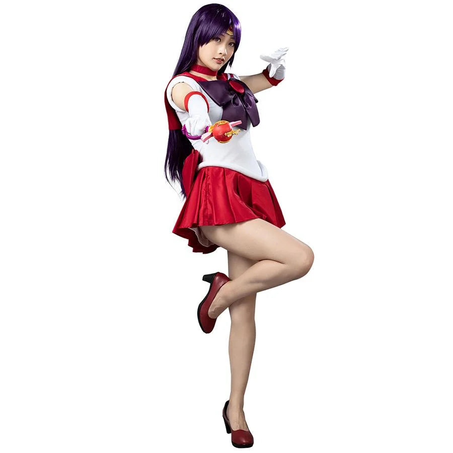 Sailor Sailor Mars Hino Rei Cosplay Costumes Red Suit mp000570