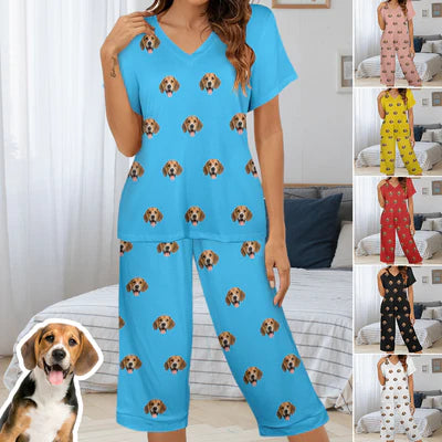 women's sleepshirts with a removable beltCustom Face Solid Color Women's Loungewear Set Short S Capri Pants Sleepwear Pajama Set women's sleepshirts with a removable beltCustom Face Solid Color Women's Loungewear Set Short S Capri Pants Sleepwear Pajama Set