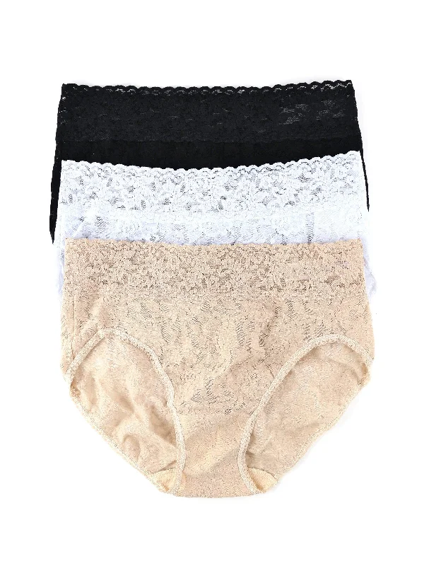 bamboo - fiber women briefs for natural antibacterial properties3 Pack Signature Lace French Brief bamboo - fiber women briefs for natural antibacterial properties3 Pack Signature Lace French Brief
