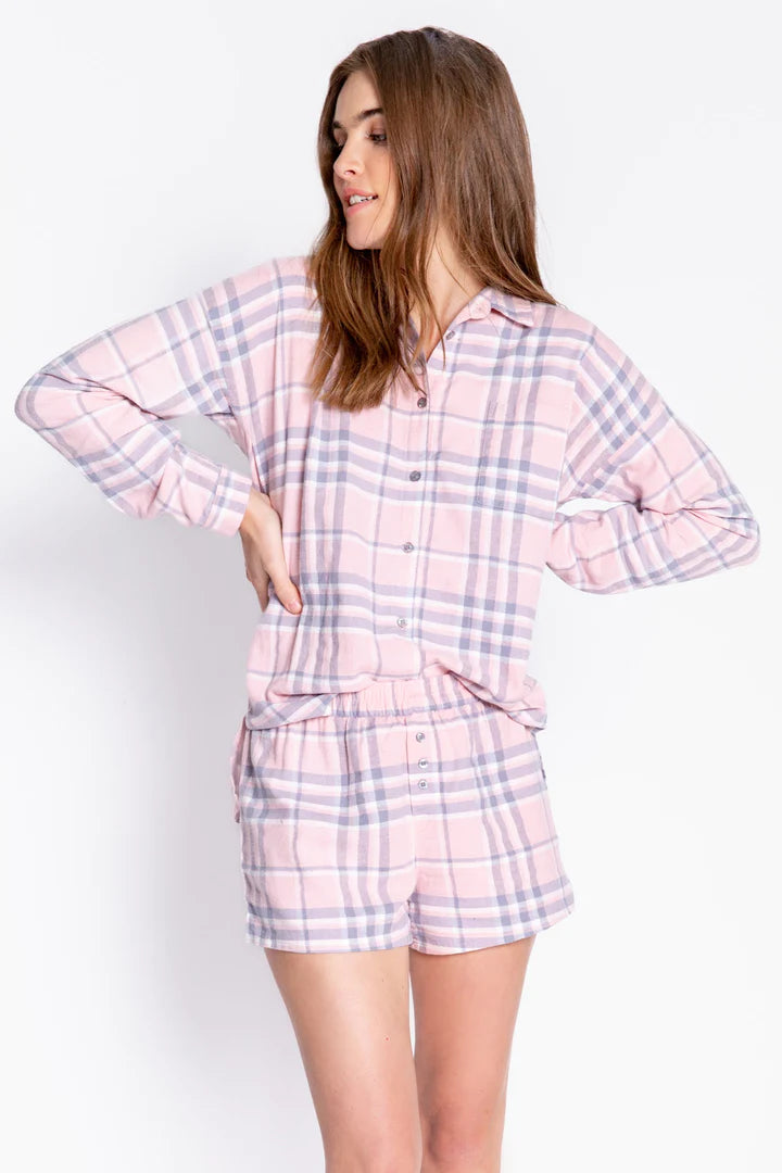 PJ Salvage Mad for Plaid Pj Set