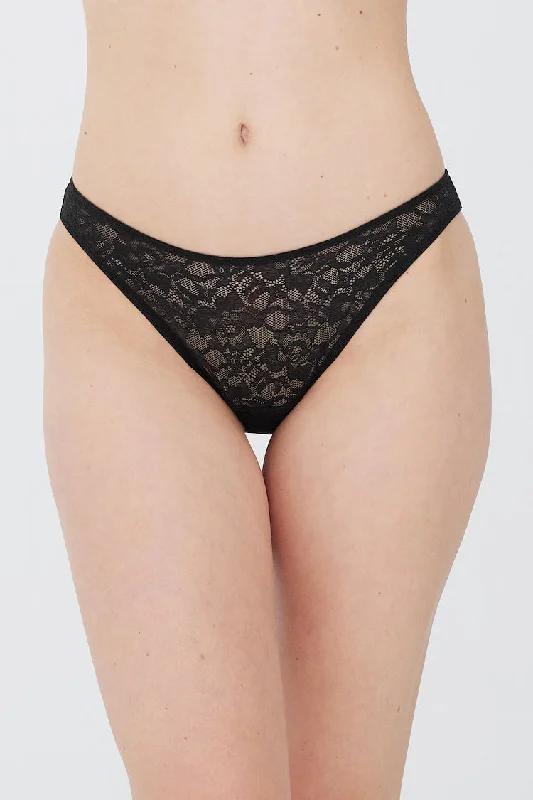 Paradise High Cut Bikini Panty - Black