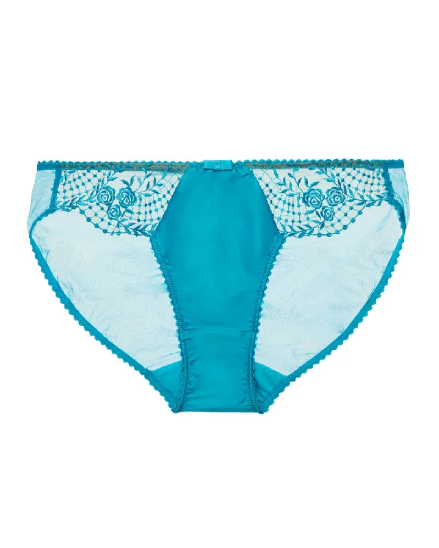 Julies Roses Butterfly Blue Bikini Brief (Last chance to buy)