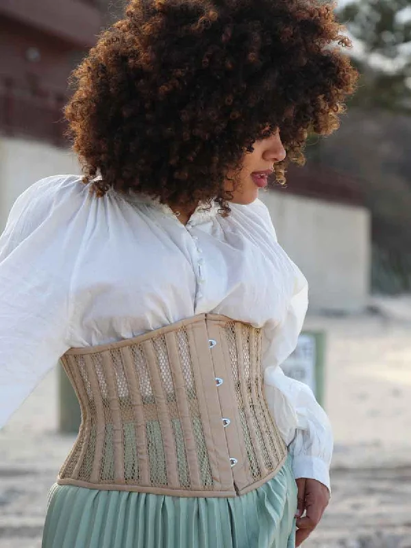 strapless women bustiers and corsets stylePlus Size Mesh Romantic Curve Standard Underbust Corset : CS-411