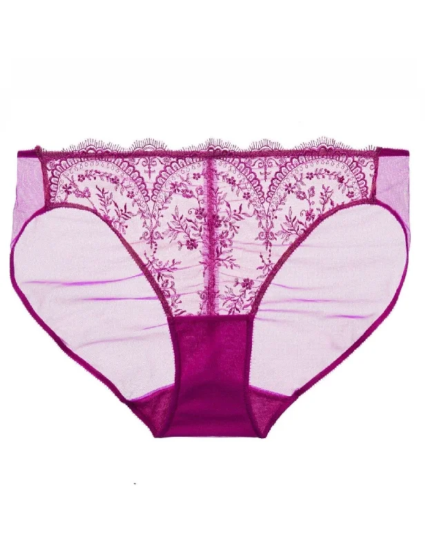 Severine Rubine Lace Bikini Brief - Last Chance To Buy!