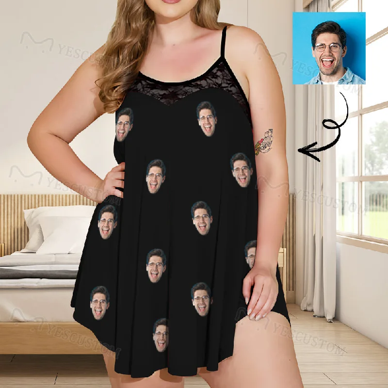 women's nightgowns with pockets for convenienceCustom Your Face Women's Lace Cami Nightdresses Sexy Lingerie Slip Dress Sleepwear Nightwear women's nightgowns with pockets for convenienceCustom Your Face Women's Lace Cami Nightdresses Sexy Lingerie Slip Dress Sleepwear Nightwear