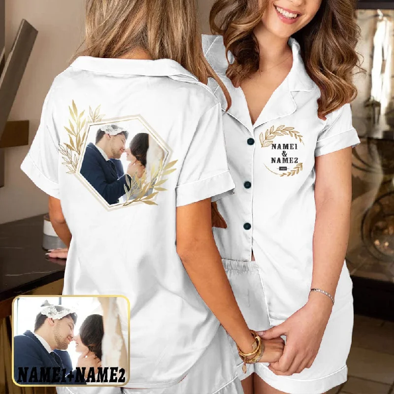 women's nightgowns with a V - neck designCustom Photo&Name Sleepwear Pajamas Personalized Women's V-Neck Short Pajama Set Bridesmaid Wedding Party Pjs Set women's nightgowns with a V - neck designCustom Photo&Name Sleepwear Pajamas Personalized Women's V-Neck Short Pajama Set Bridesmaid Wedding Party Pjs Set