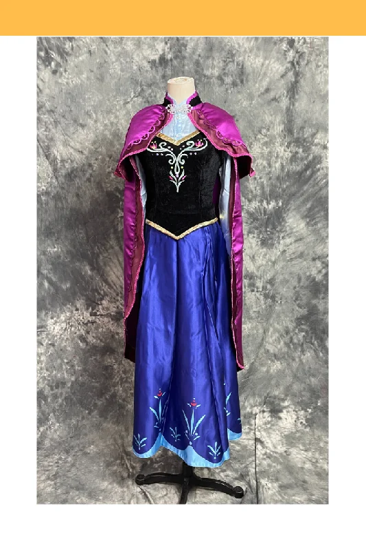 women easy - to - make cosplay costumesFrozen Anna Embroidered Winter Outfit In Satin Cosplay Costume women easy - to - make cosplay costumesFrozen Anna Embroidered Winter Outfit In Satin Cosplay Costume