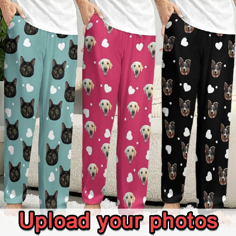 women's sleepshirts with a moisture - wicking fabric【Flash Sale】Custom Face Love Heart Slumber Party Unisex Long Pajama Pants Best Christmas Gifts for Pet Lovers women's sleepshirts with a moisture - wicking fabric【Flash Sale】Custom Face Love Heart Slumber Party Unisex Long Pajama Pants Best Christmas Gifts for Pet Lovers
