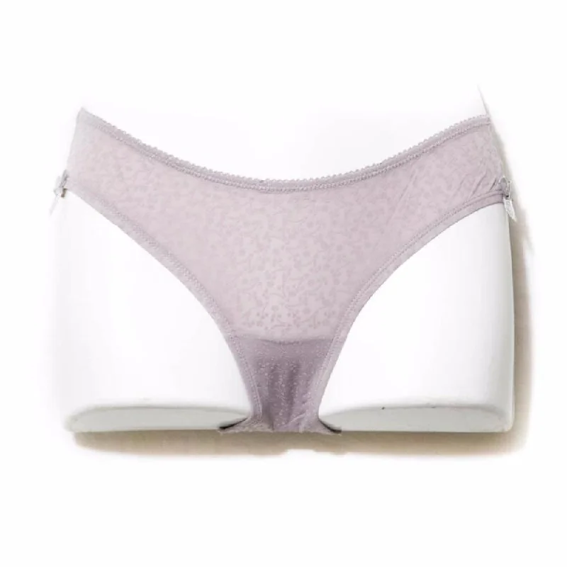 Laser Cut Brief Wave Edge Pantie – Grey