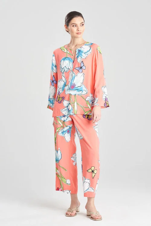 women's pajama sets with a breathable mesh panelWild Poppy PJ