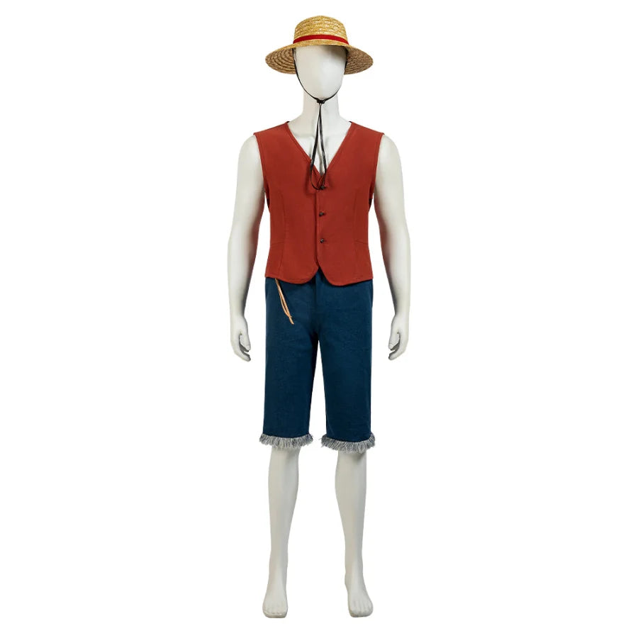 Japanese Anime Monkey D. Luffy Cosplay Costume C08338