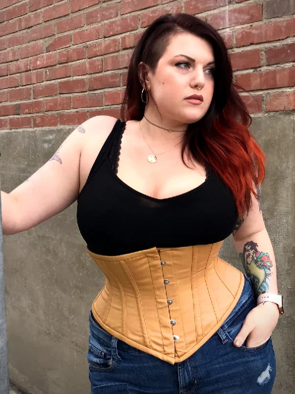 convertible women bustiers and corsetsPlus Size Cotton Hourglass Curve Waspie Underbust Corset : CS-201