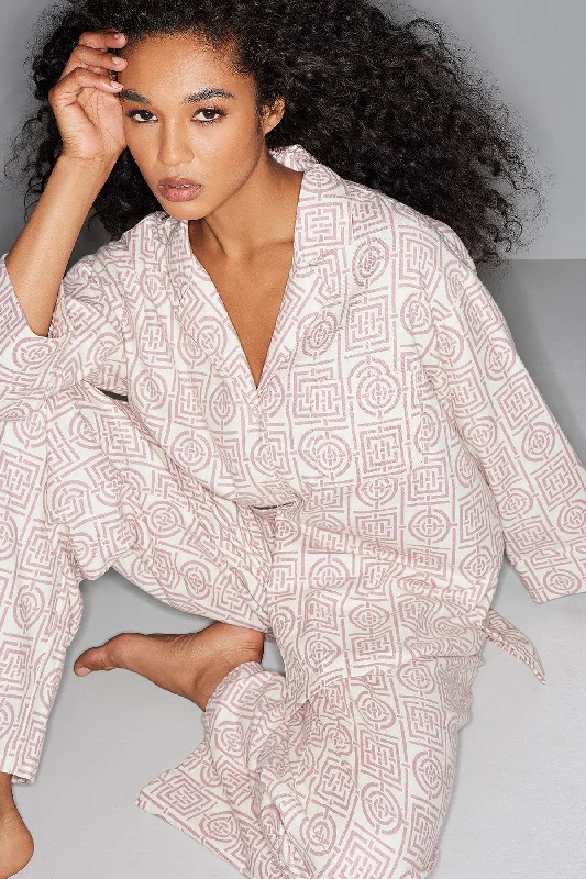women's pajama sets for a fashionable loungewear optionFlannel Infinity Notch PJ