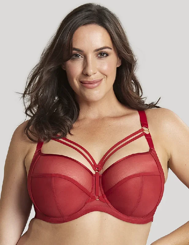 Eco-Friendly Organic Lingerie for Women Panache Sculptress 9695 Dionne Bra UW Fiery Red