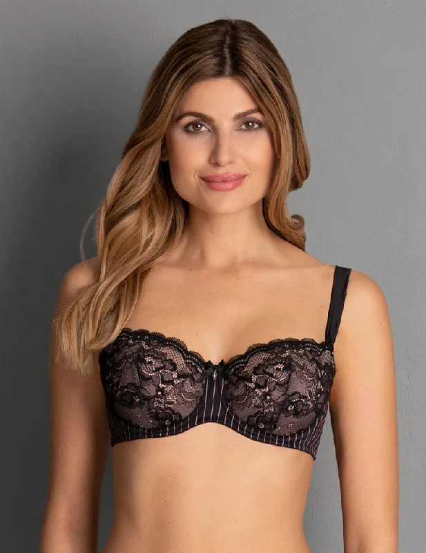 Sexy Lingerie for Women with Stockings Anita Rosa Faia Antonia 5205 Black Balconette Bra