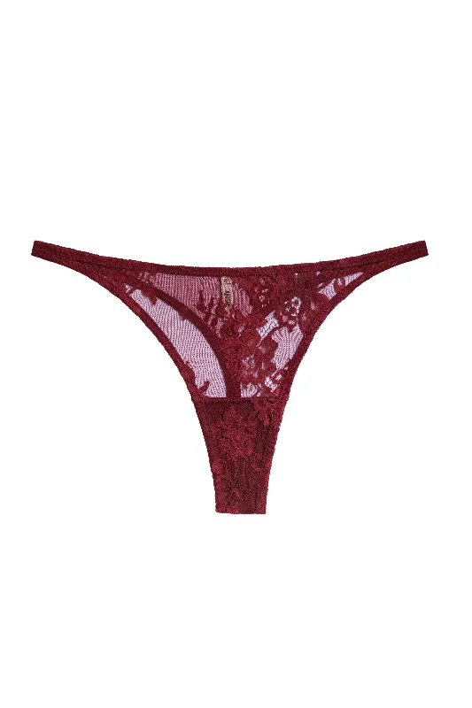 organic cotton women thongs for an eco - friendly choiceEtelle bordeaux thongs