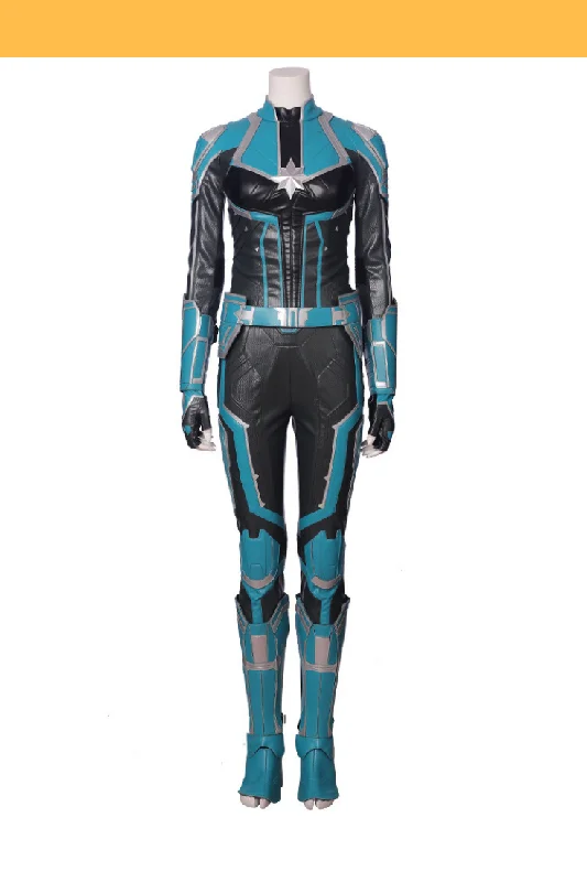 Captain Marvel Star Force PU Leather Cosplay Costume