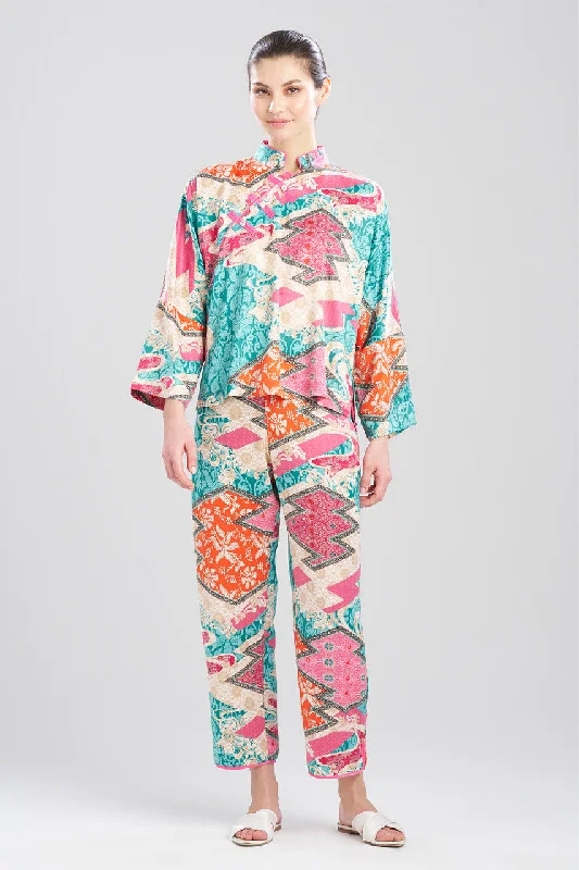 women's pajama sets with a thermal - regulating materialOrient Express Mandarin PJ