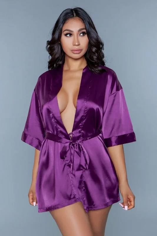 GET READY SATIN ROBE