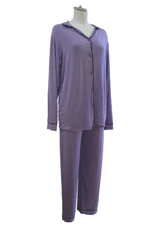 women's silk pajama sets for luxurious sleepClaire PJ Set | Lavender