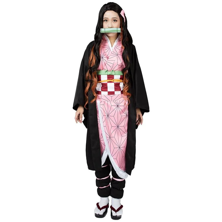 【READY TO SHIP】 Demon Slayer: Kimetsu no Yaiba Kamado Nezuko Cosplay Costume mp005091