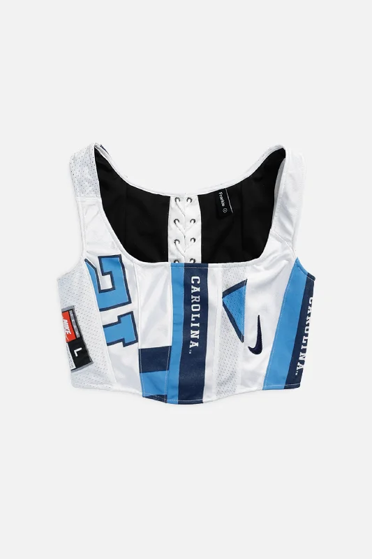 modern women bustiers and corsets trendsRework North Carolina Tar Heels NCAA Corset - S