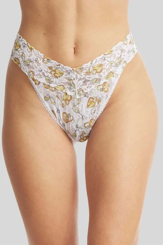 sheer women thongs for a sexy and alluring appearanceBridal: Forever Gold Original Rise Thong