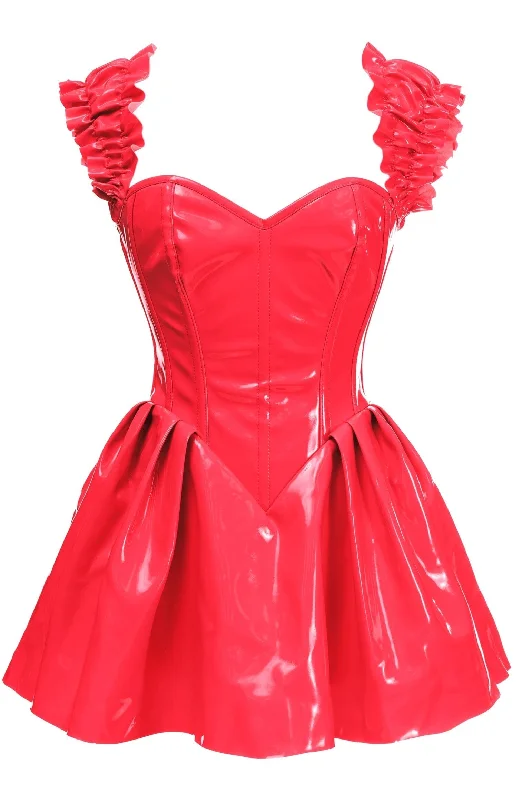 women sexy dresses with metallic accentsTop Drawer Steel Boned Red Patent PVC Vinyl Corset Dress women sexy dresses with metallic accentsTop Drawer Steel Boned Red Patent PVC Vinyl Corset Dress