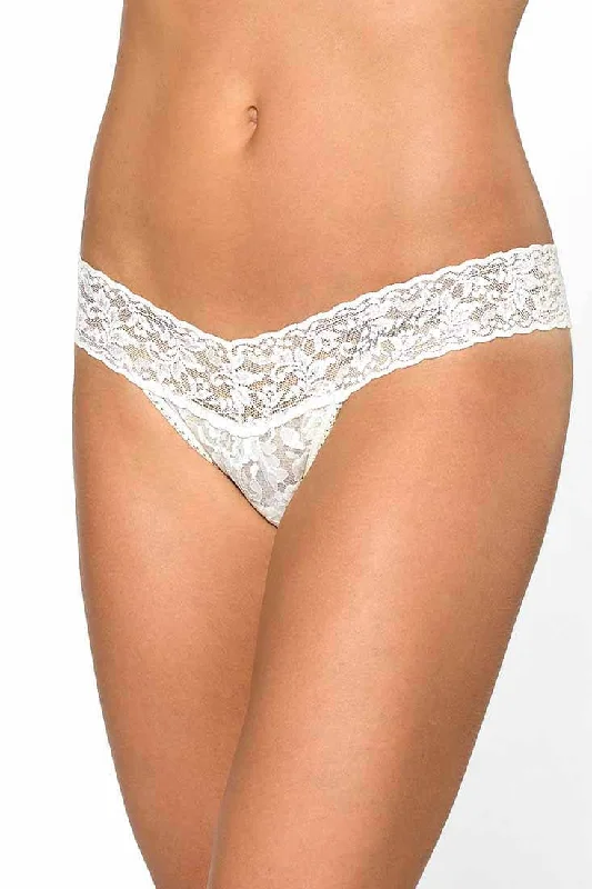 bamboo - fiber women thongs for natural antibacterial benefits"Bride" Low Rise Thong