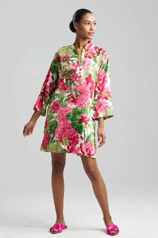 Enchanted Peony Satin Sleepshirt