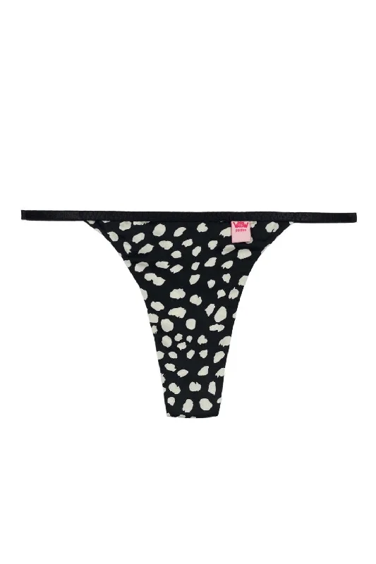microfiber women thongs for a soft and luxurious feelLolita Black Leo thongs