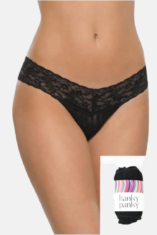 seamless anti - bacterial women thongs for daily protectionHanky Panky Low Rise Thong Rolled