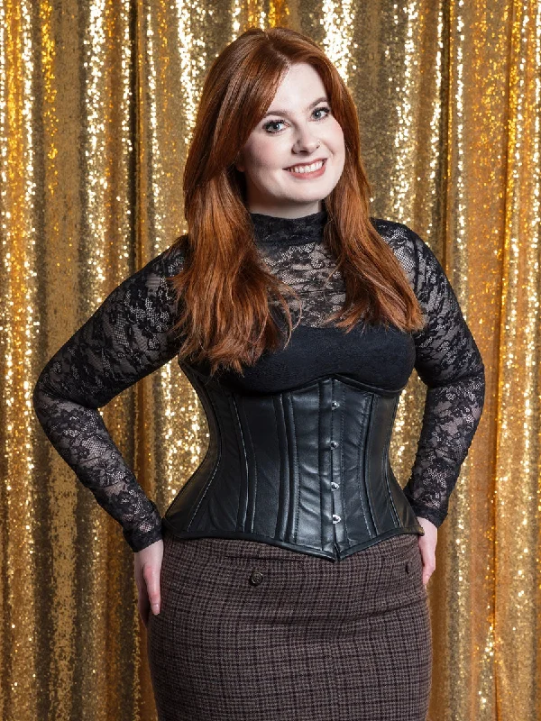 seamless women bustiers and corsets comfortLeather Hourglass Curve Standard Underbust Corset : CS-426