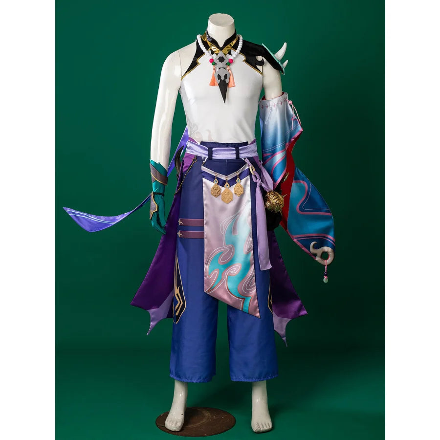 Genshin Impact Xiao Cosplay Costume C00269 AA