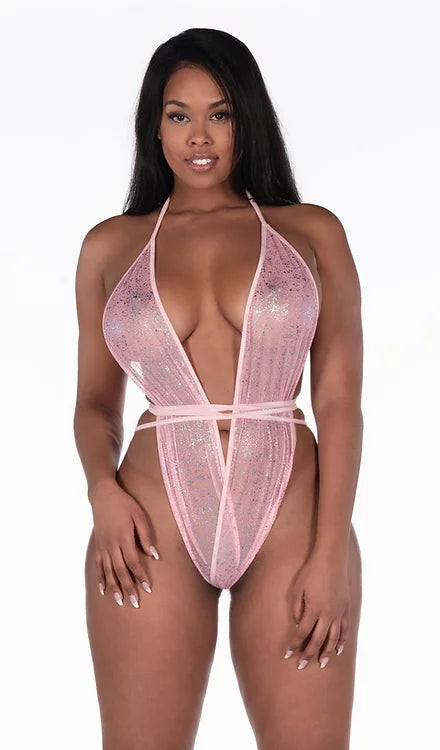 X9 Bikini: Pink Chrome Kitten Wrap