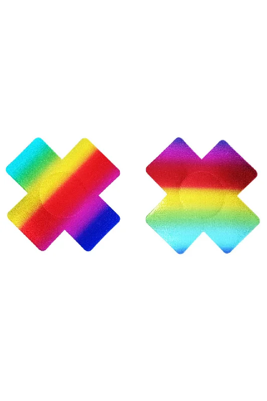 Eco-Friendly Organic Lingerie for Women Rainbow X Pasties