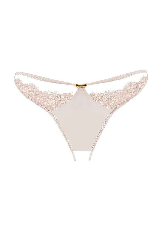 Rosalia Ouvert Brief in Oyster Blush