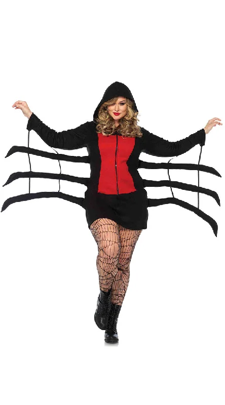 Plus Size Cozy Spider Costume