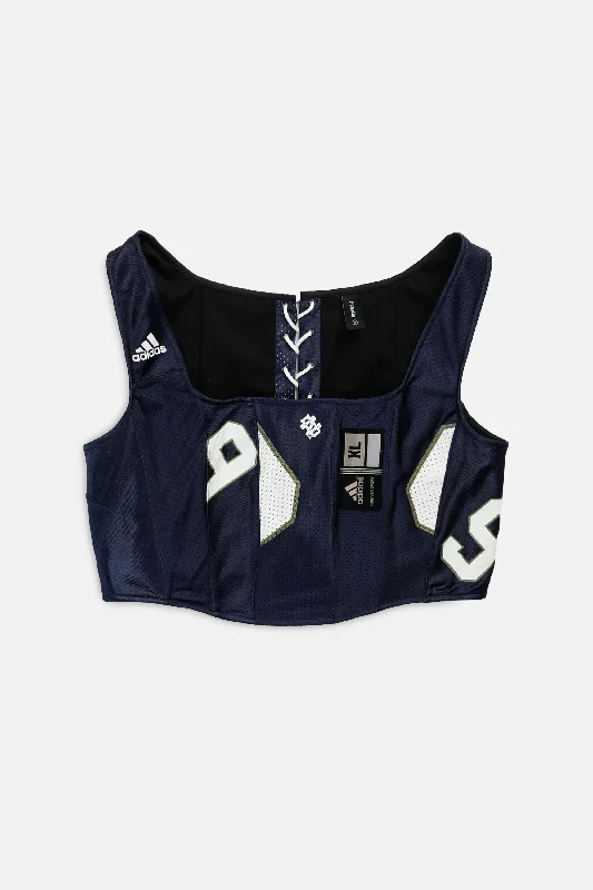 minimalist women bustiers and corsetsRework Notre Dame Fighting Irish NCAA Corset - XL