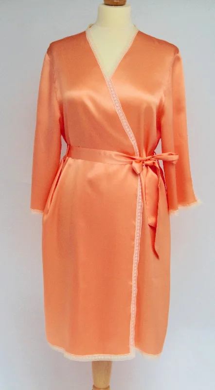 SALE Vintage Pure Silk Short Robe (In stock, 3-day dispatch)