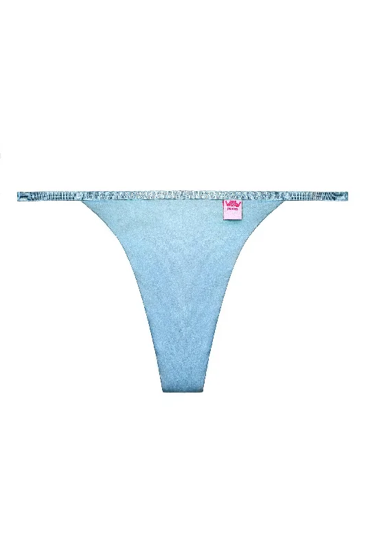 seamless women thongs for invisible under tight dressesLolita thongs Blue