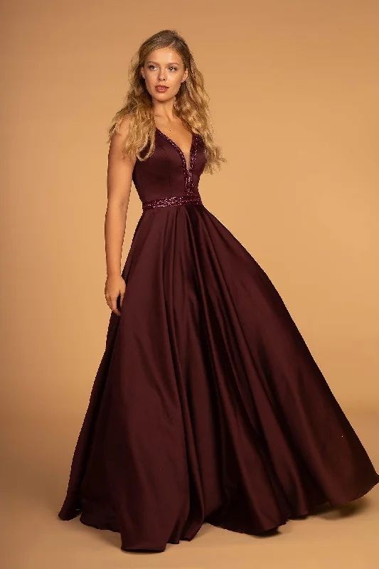 Long Sleeveless Prom Formal Ball Gown