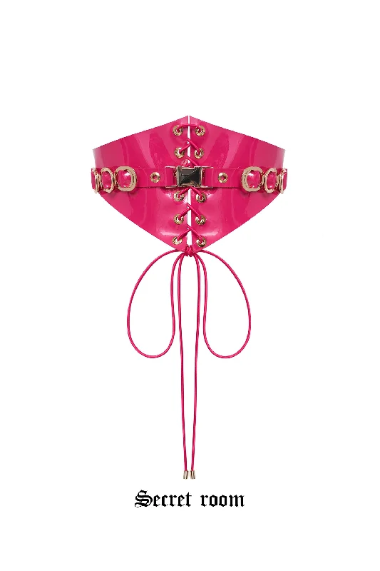 Trier Fuchsia corset belt by Secret Room