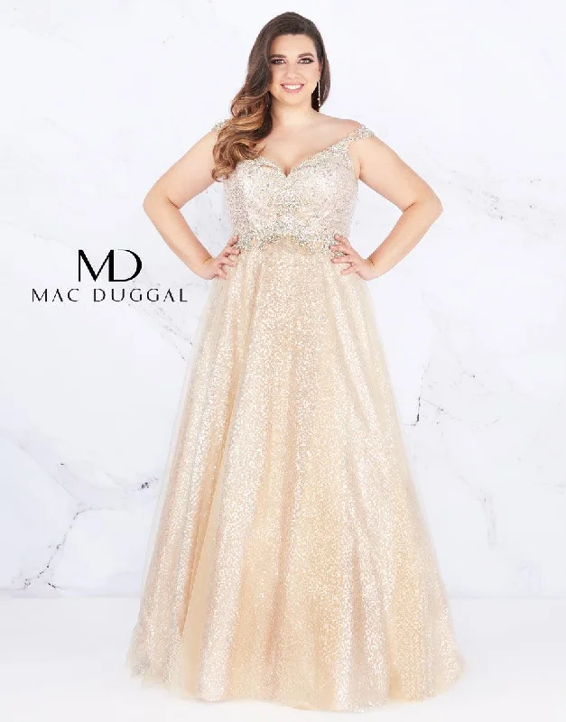 Mac Duggal 65037 Prom Long Plus Size Dress Sale