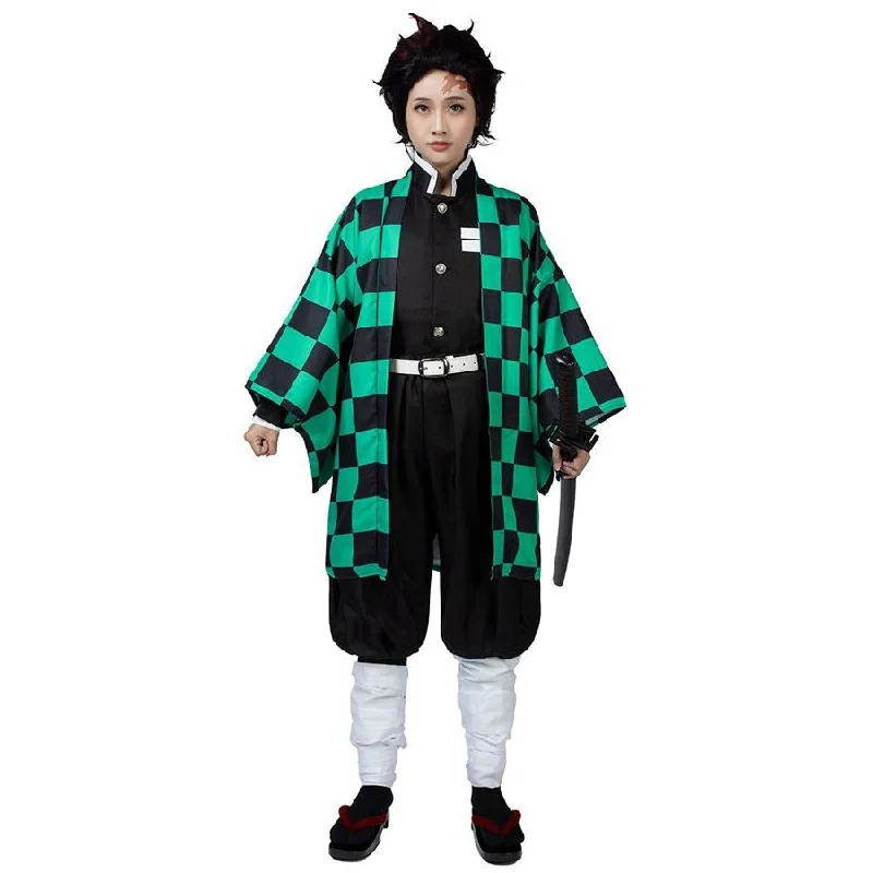 Demon Slayer : Kimetsu no Yaiba Kamado Tanjirou Cosplay Costume mp005092