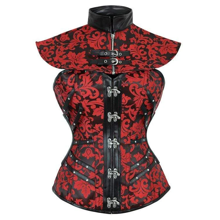 overbust women bustiers and corsetsWomen's Vintage Jacquard Collar With Overbust Corsets