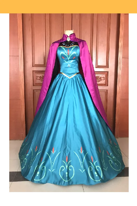women cosplay costumes for stage - showsFrozen Elsa Coronation Printed Cosplay Costume women cosplay costumes for stage - showsFrozen Elsa Coronation Printed Cosplay Costume
