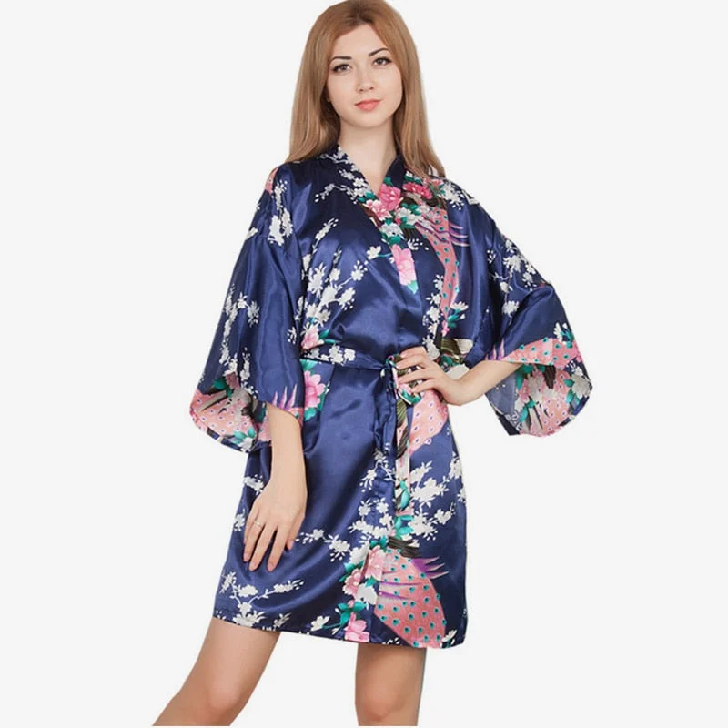 striped women robes in classic patternsSilk Satin Print Floral Women Robes Long Sleeve striped women robes in classic patternsSilk Satin Print Floral Women Robes Long Sleeve