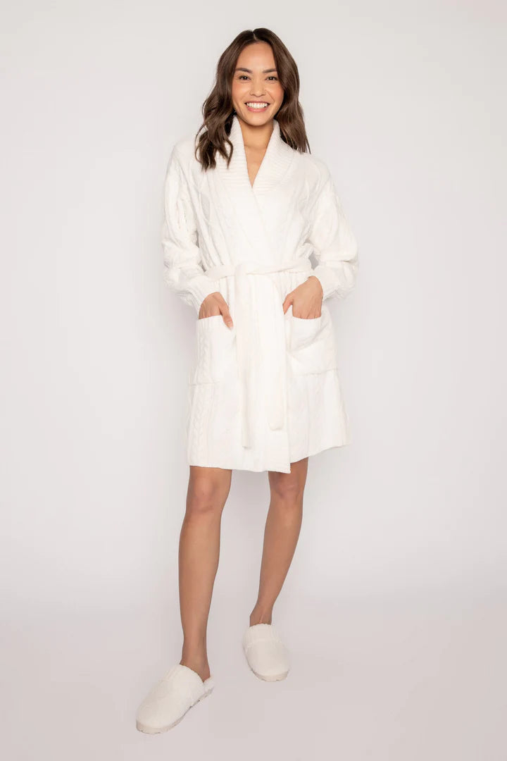 PJ Salvage Cable Knit Robe