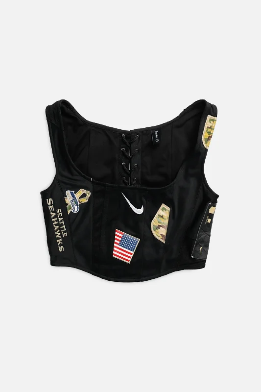 designer women bustiers and corsets collectionsRework Seattle Seahawks NFL Corset - S